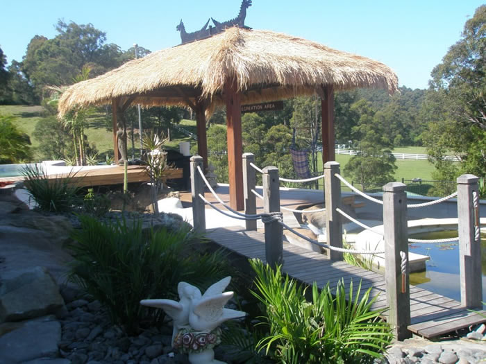 Carport with Bali Thatch