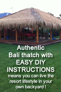 Easy DIY Instructions for installing Bali thatch