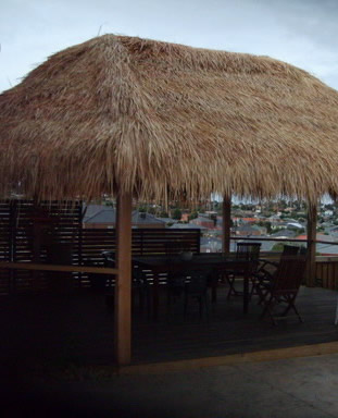 Gazebo with Bali thatch roof
